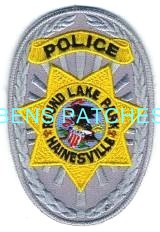 ILLINOIS,ROUND LAKE PARK HAINESVILLE POLICE BADGE PATCH 1_wm